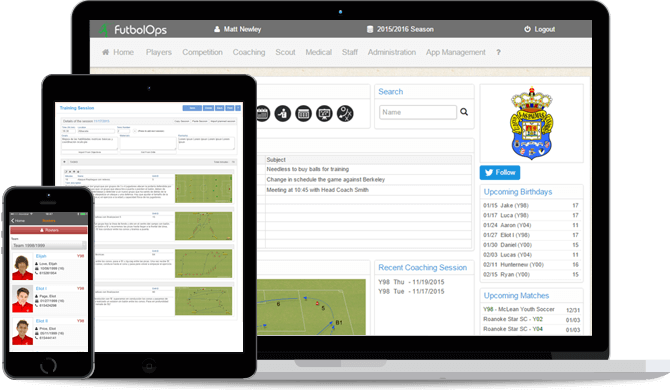 Web del Club - Diseño multidispositivo