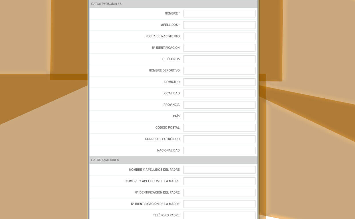 Formularios de inscripción personalizables